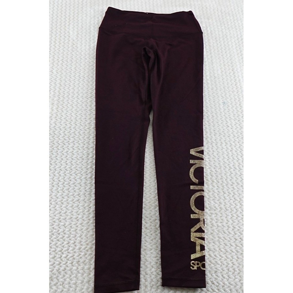 Victoria's Secret Sport Knockout leggings Size XS gold glitter